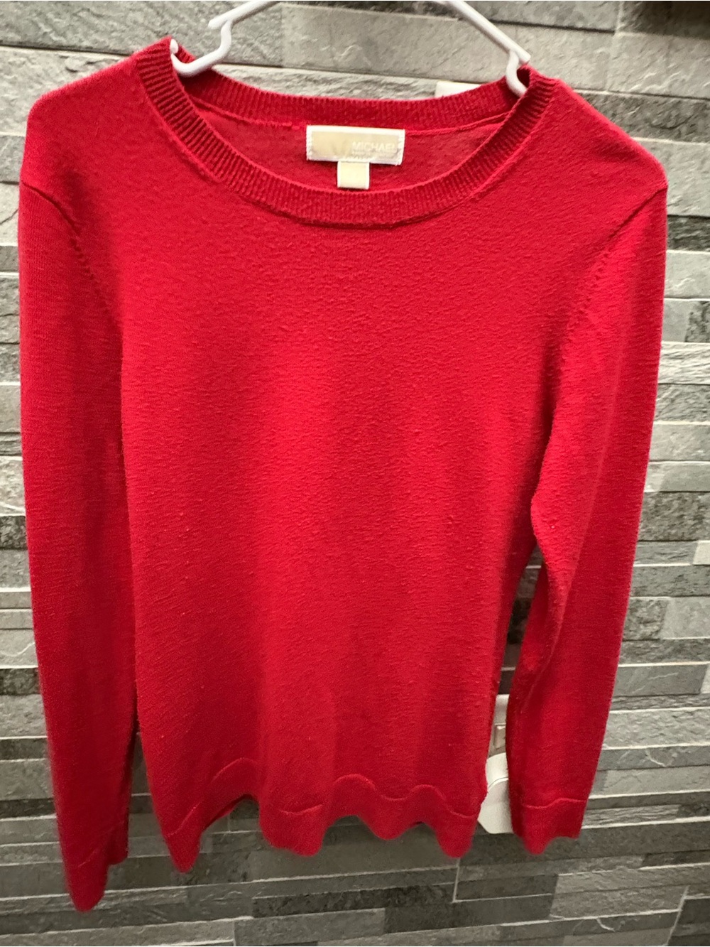 Michael Kors Vibrant Red Crewneck Sweater